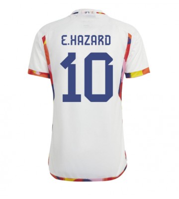 Belgien Eden Hazard #10 Bortatröja VM 2022 Korta ärmar